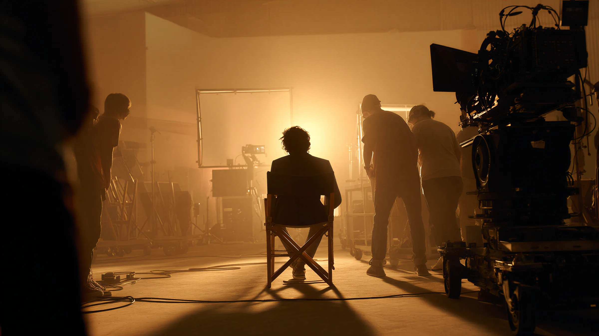 Diego Lopes on set